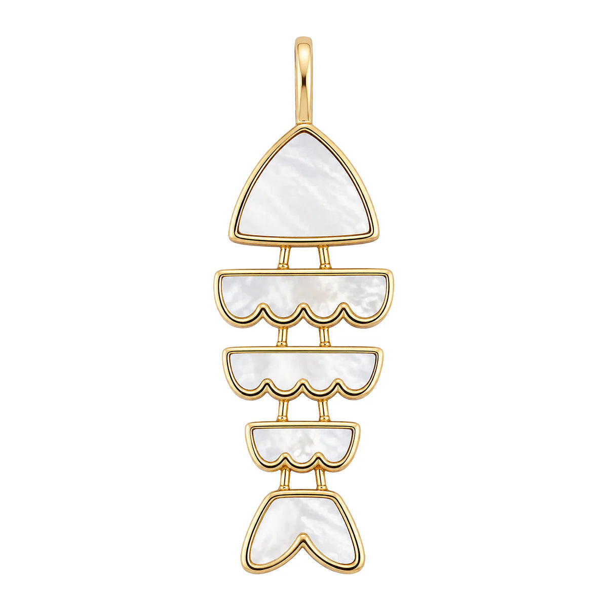 Bonito Fish Charm - Mother of Pearl