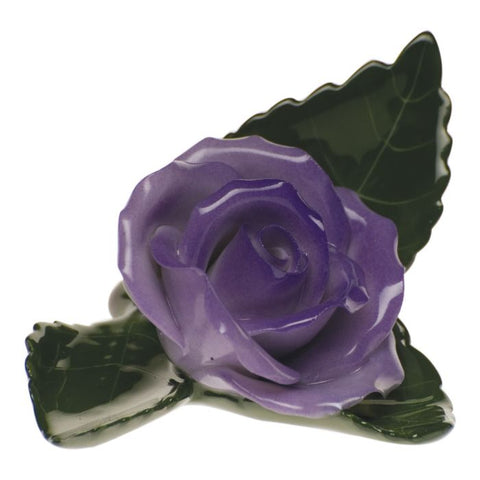 Rose on Leaf - Lavender