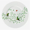 Wing Song Dessert Plate with Green Birds