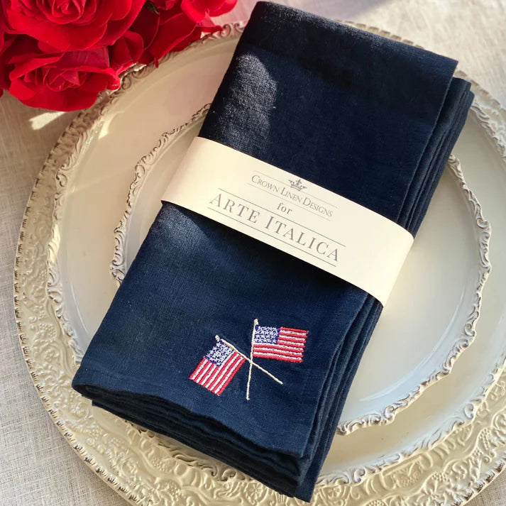 American Flag Napkin Set of 4
