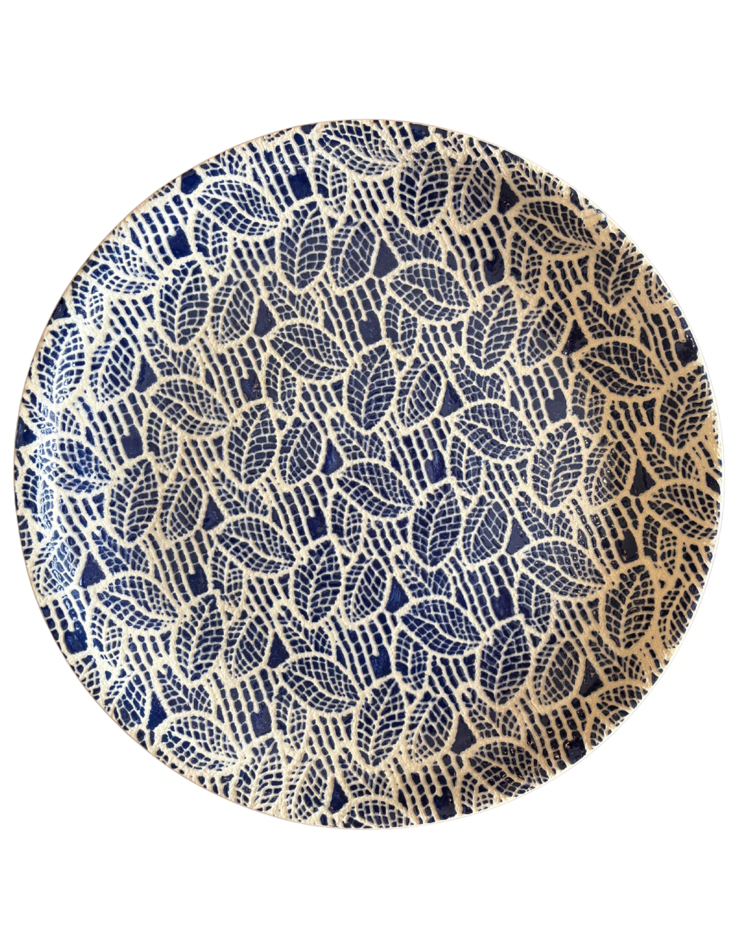 Statement Platter in Topiary Cobalt