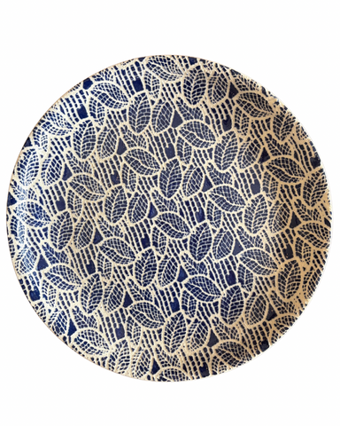 Statement Platter in Topiary Cobalt