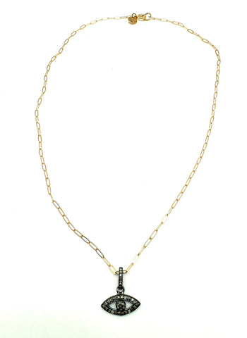 Diamond Evil Eye Necklace