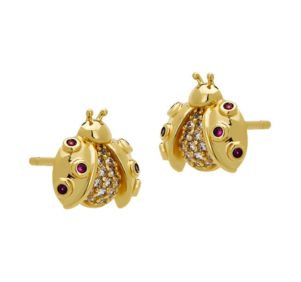 Ladybug Stud Earrings