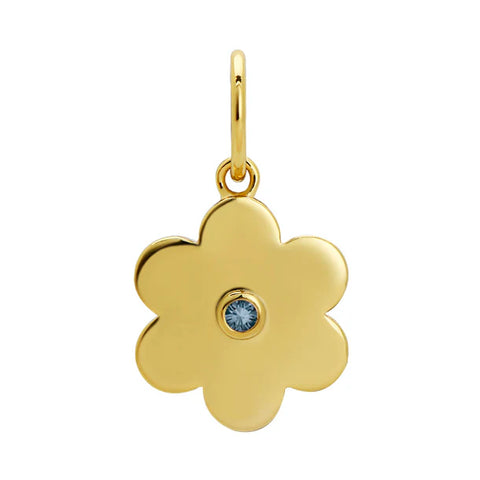 December Birthday Daisy Charm