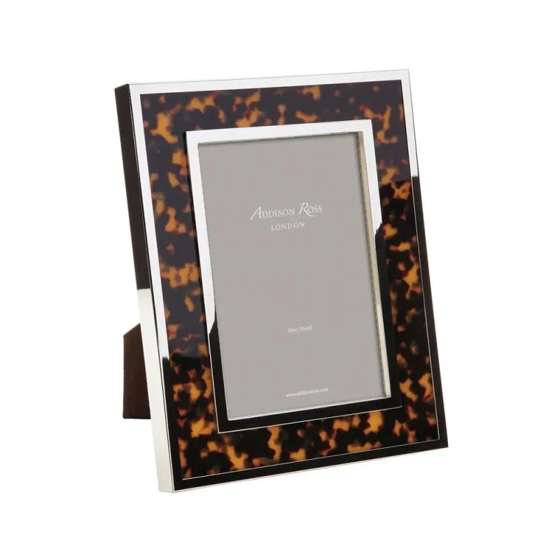 Windsor Faux Tortoiseshell & Silver Photo Frame-5x7