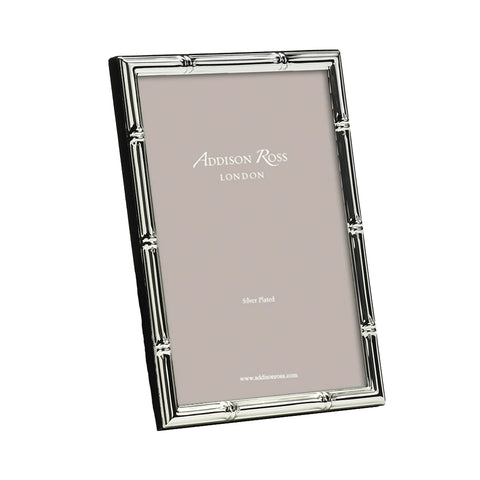 Bamboo Silver Plated Picture Frame 5x7