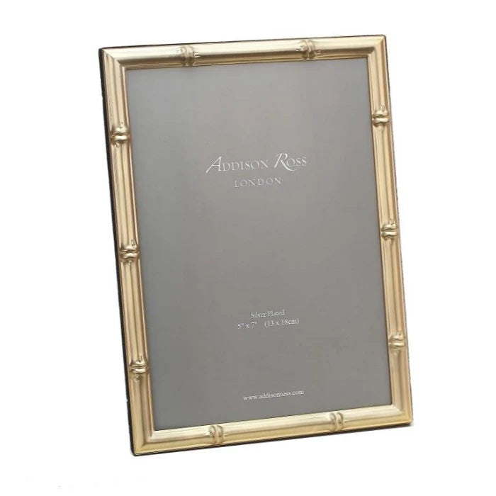 Bamboo Matte Gold Photo Frame-5x7