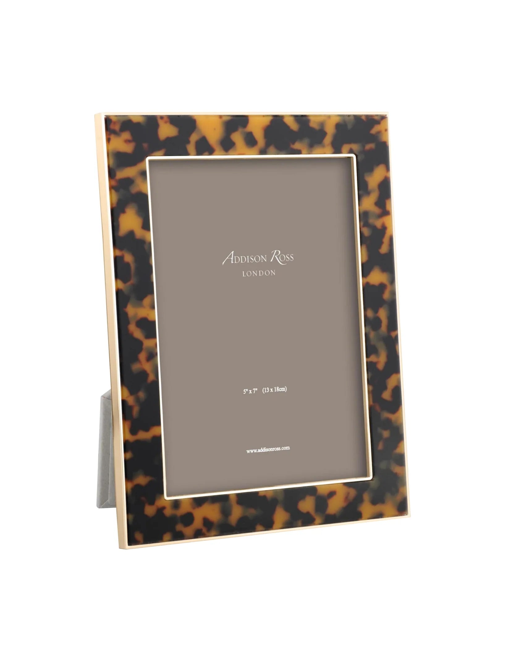Faux Tortoiseshell & Gold Photo Frame 5x7