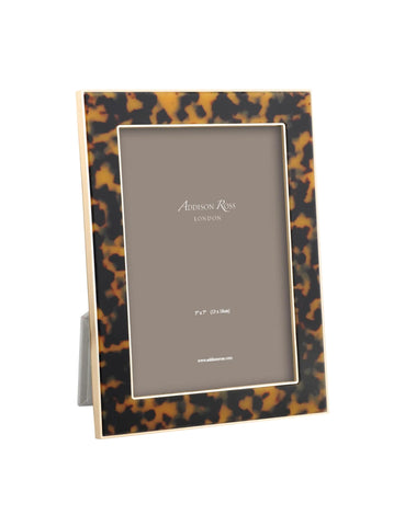 Faux Tortoiseshell & Gold Photo Frame 5x7
