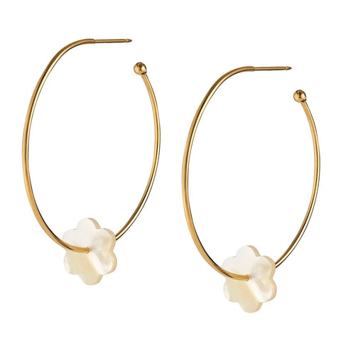 Flower Hoop-la Earrings