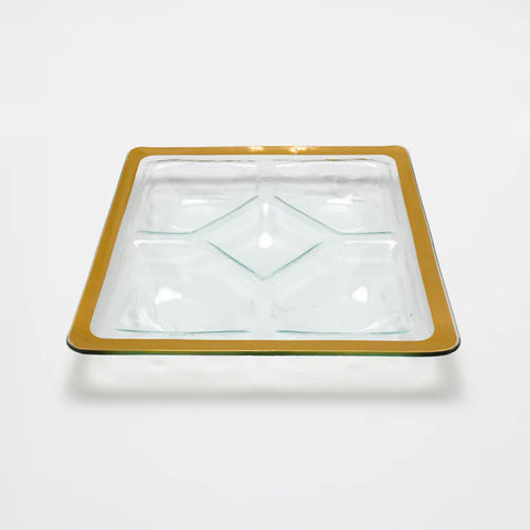Roman Antique Gold Square Chip and Dip