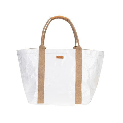 Giulia Glossy Tote Bag-XSmall, Glossy White