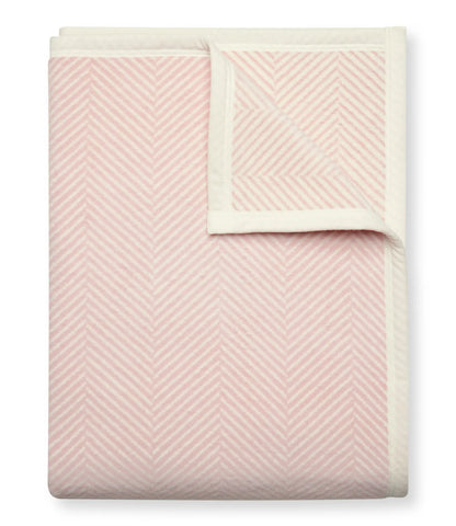Harborview Herringbone Blush Blanket-Original