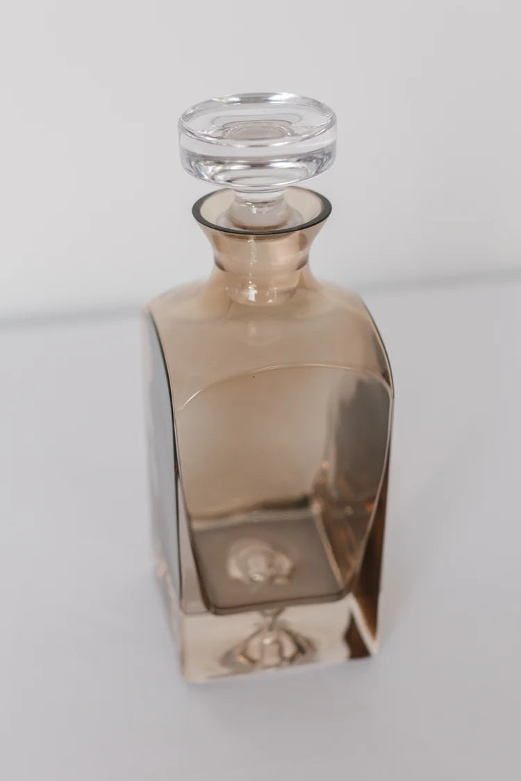 Heritage Decanter-Amber Smoke