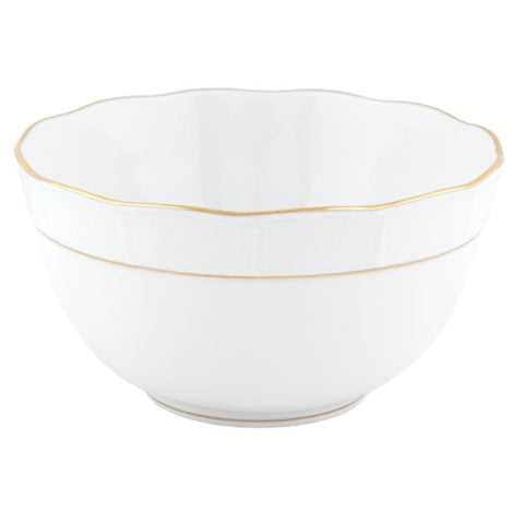 Golden Edge Round Bowl