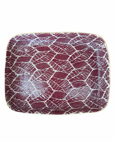 Tidbit Bowl in Foliage Bordeaux