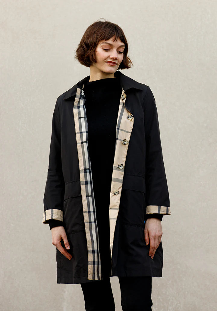 Black & Plaid RAINTRENCH