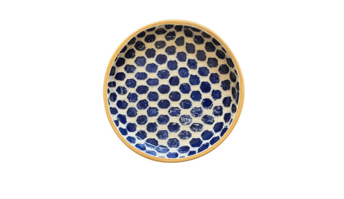 Wine Coaster Dot Cobalt
