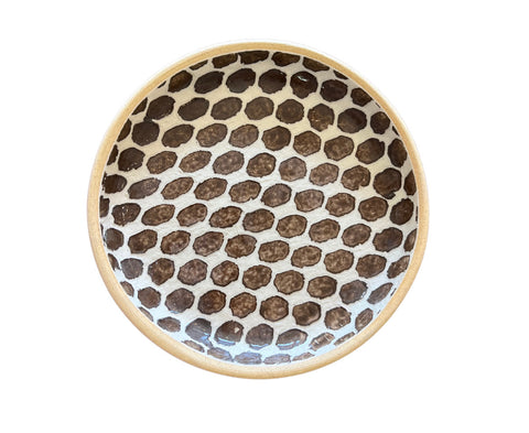 Wine Coaster Dot Chestnut