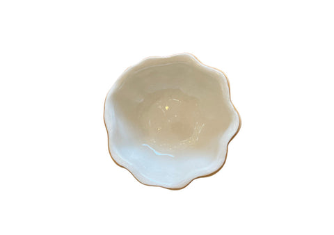 Mini Scallop Bowl Ivory