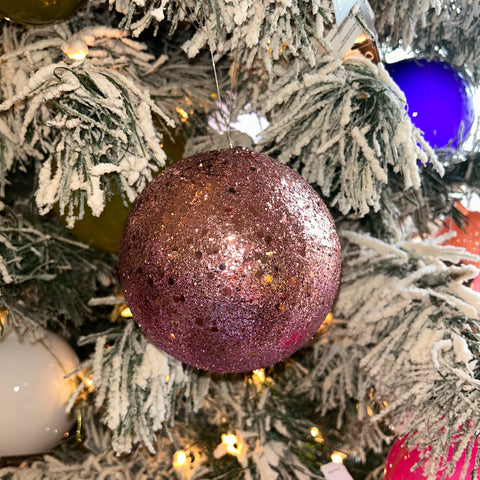 Glittered Ball Coral - 110 mm