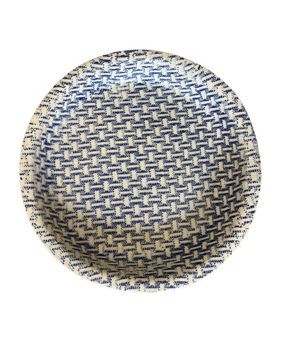 Deep Dish Wicker Cobalt