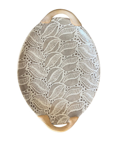 Small Oval with handles Tahiti Mocha