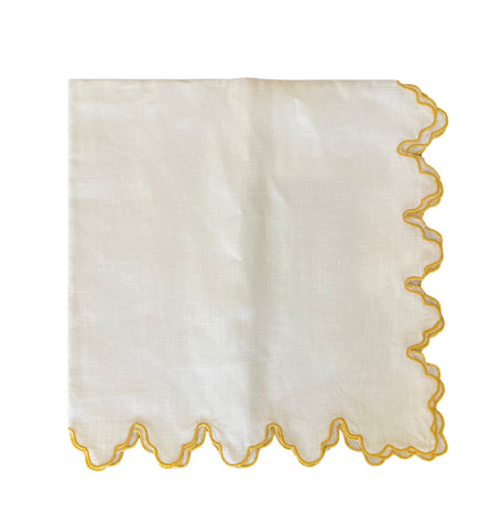 Gold Sultan Edge Napkin-Set of six
