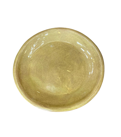 Pottery 8" Rimmed Salad Plate-Toast
