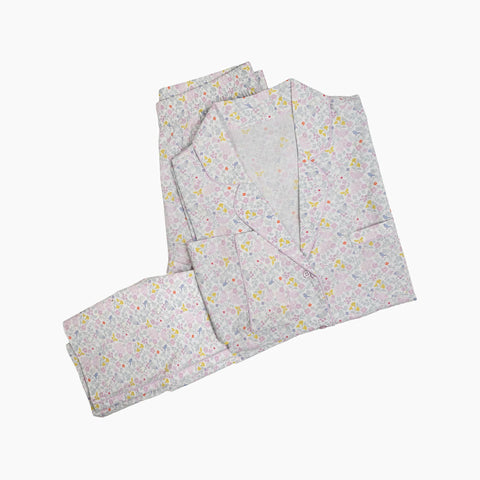 Classic Capri Pajamas-Lavender Blossom Floral