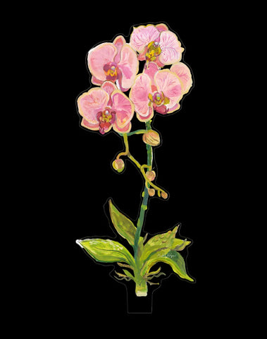 Coral Orchid Small Acrylic Flower