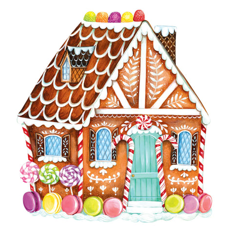 Die-Cut Gingerbread House Placemats