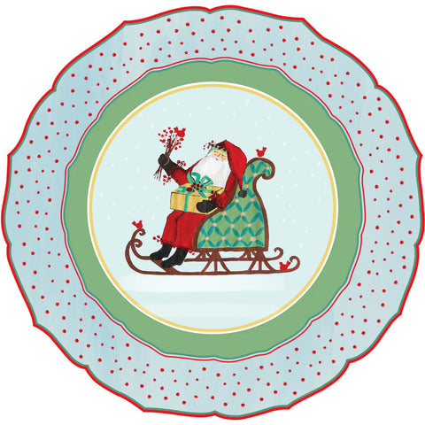 Die-cut Old St. Nick Sleigh Placemat