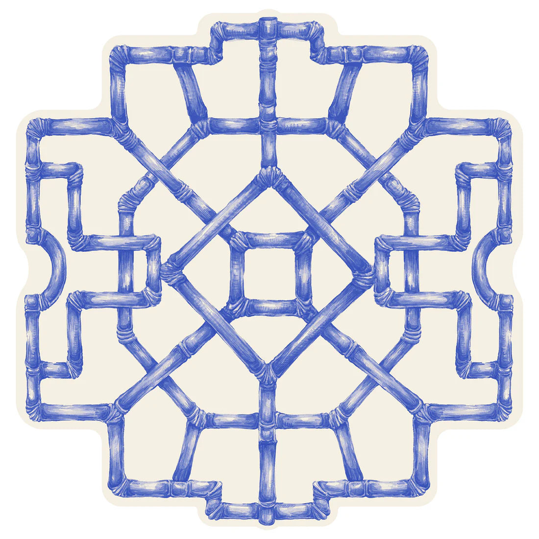 Die-cut Blue Bamboo Placemat