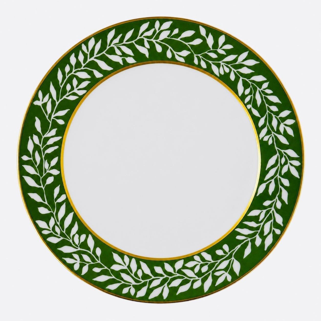 La Bocca Green Leaf Dessert Plate
