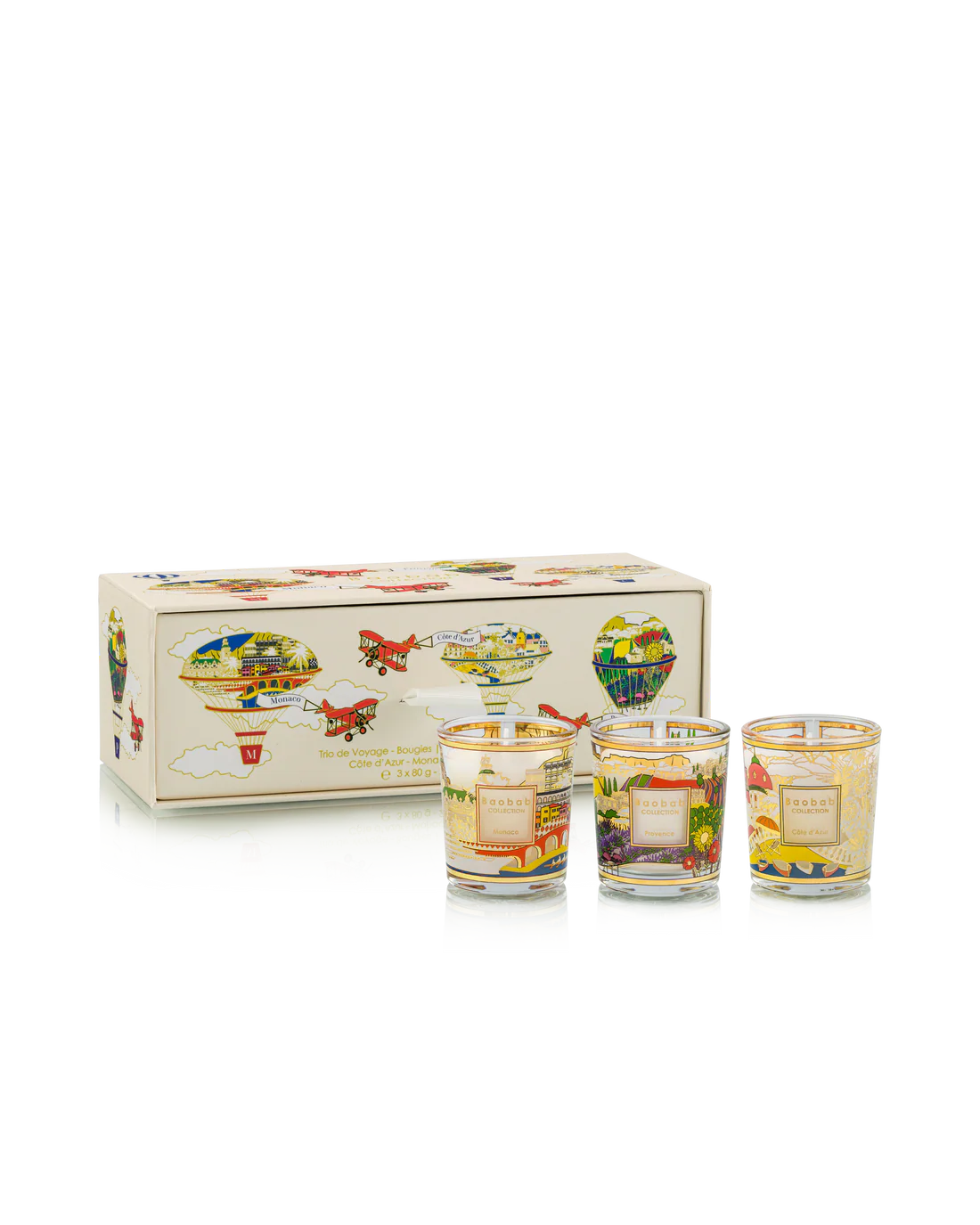 Trio Travel Candles Provence-Monaco-Cote D'Azur