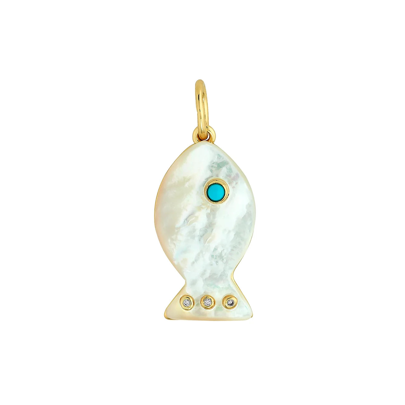 Madaket Fish Charm - Mother of Pearl