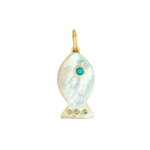 Madaket Fish Charm - Mother of Pearl