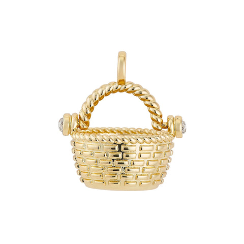 Nantucket Basket Charm-Large