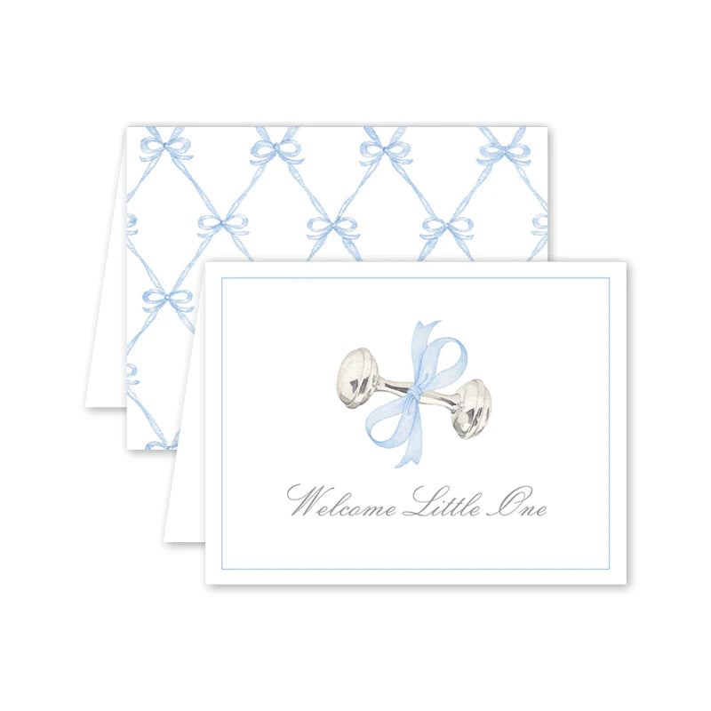 Rattle & Bow Blue Card