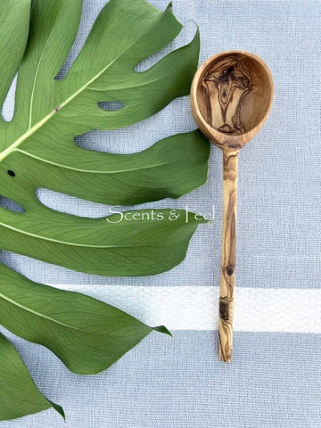 Olive Wood Modern Ladle 12″