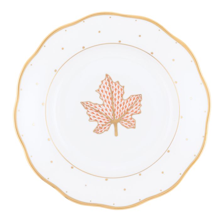 Fall Dessert Plate-Maple Leaf