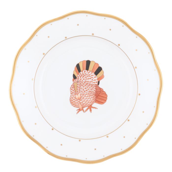 Fall Dessert Plate-Turkey