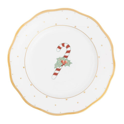 Candy Cane Dessert Plate