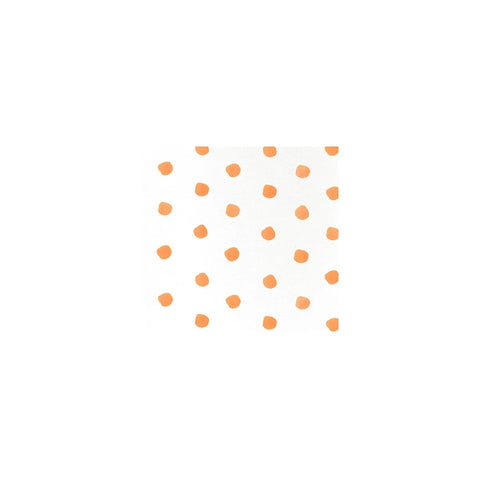 Papersoft Napkins Orange Dot Cocktail