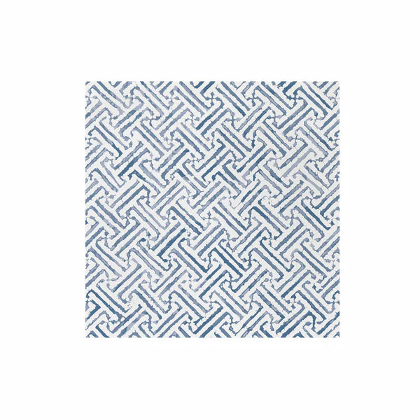 Papersoft Napkins Greek Key Blue Dinner Napkins-Pack of 20