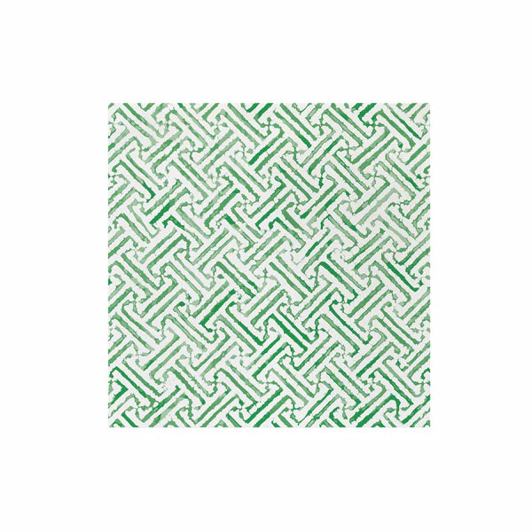 Papersoft Napkins Greek Key Green Dinner Napkins-Pack of 20