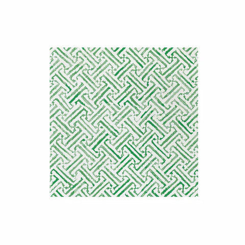 Papersoft Napkins Greek Key Green Dinner Napkins-Pack of 20