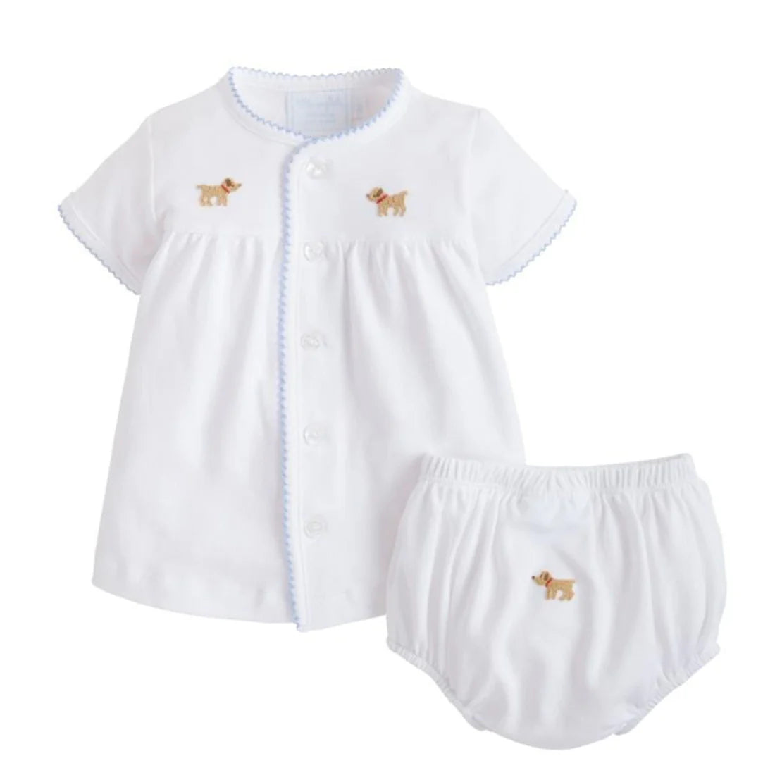 Pinpoint Layette Knit Set - Boy Lab